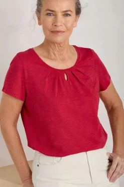 Appletree Keyhole Detail T-Shirt (Gots)