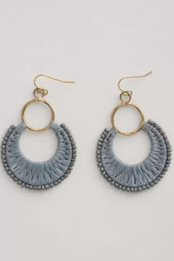 Arum Beaded Drop Earrings