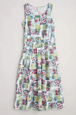 Belle Fit-And-Flare Midi Dress