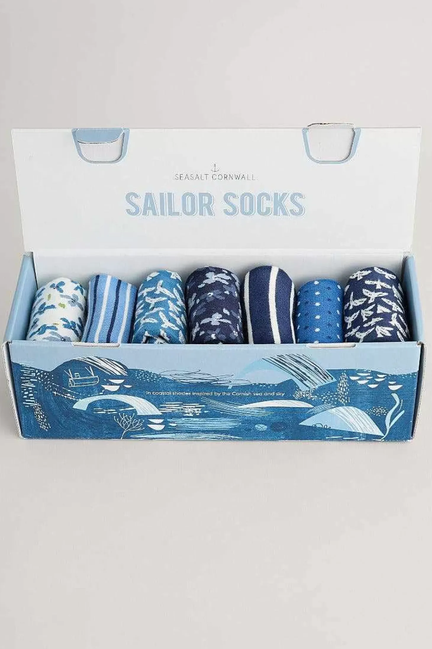 Box Of 7 Women's Blueprint Socks