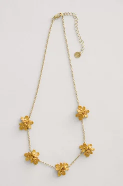 Corsage Flower Chain Necklace
