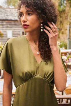 Evenglow Satin Dress