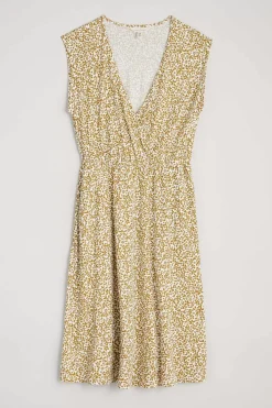 Faye Sleeveless Mock Wrap Dress