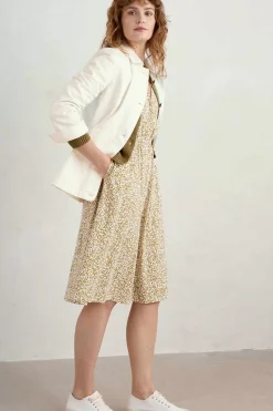 Faye Sleeveless Mock Wrap Dress