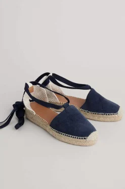 Fern Path Suede Wedge Espadrilles