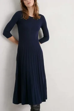 Folk Song Knitted Midi Dress