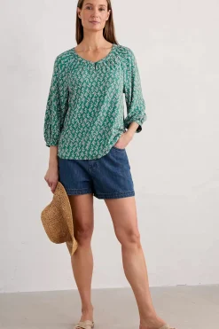 Garlanding Jersey Top