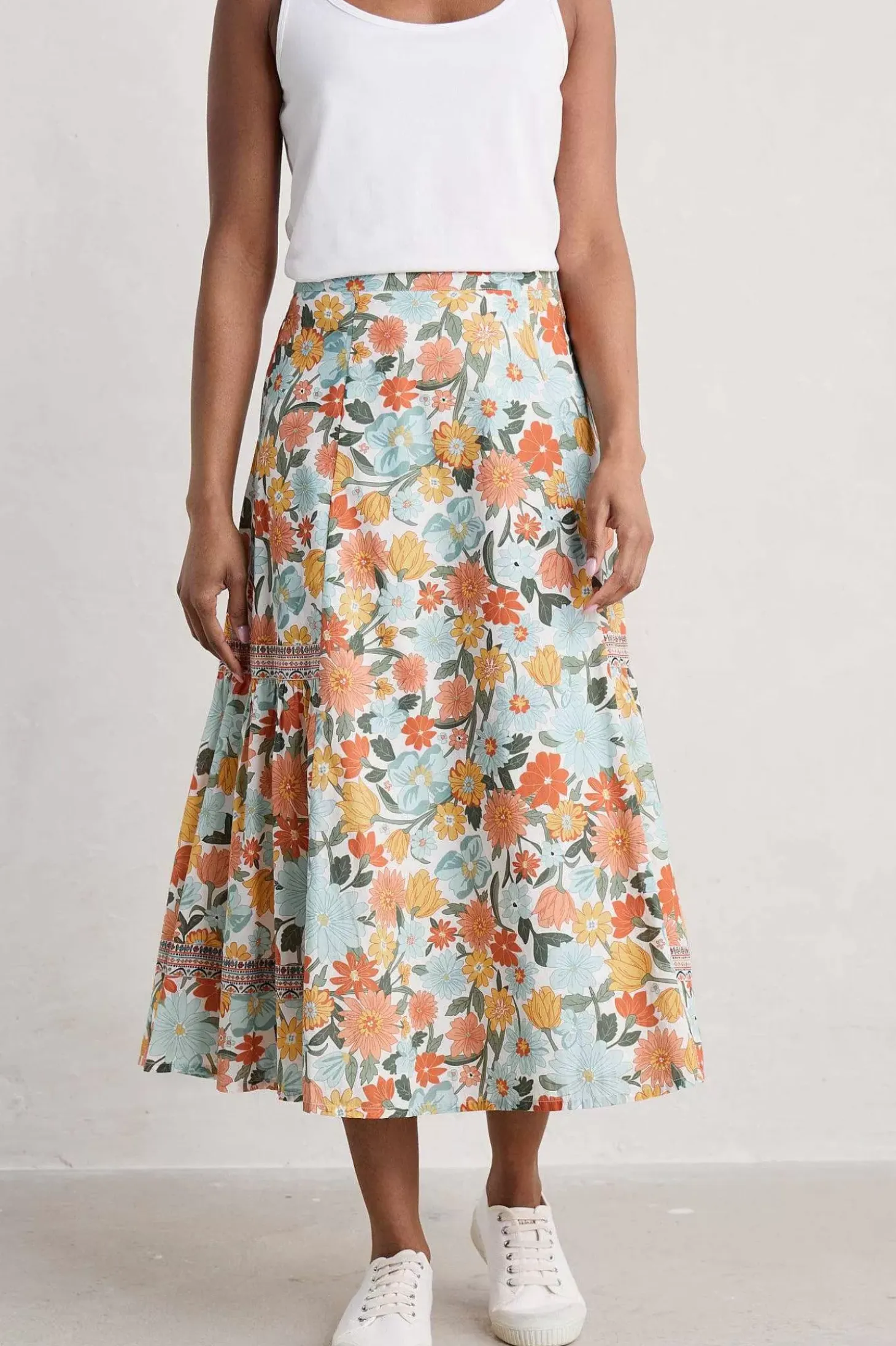 Heather Drifts Midi Skirt