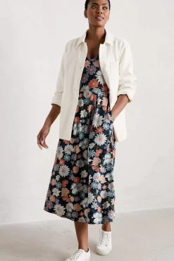 Helena Short Sleeve V-Neck Midi Dress