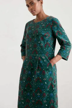 High Key Needlecord Dress