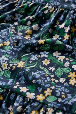 Line Strokes Tiered Jersey Dress (Gots)