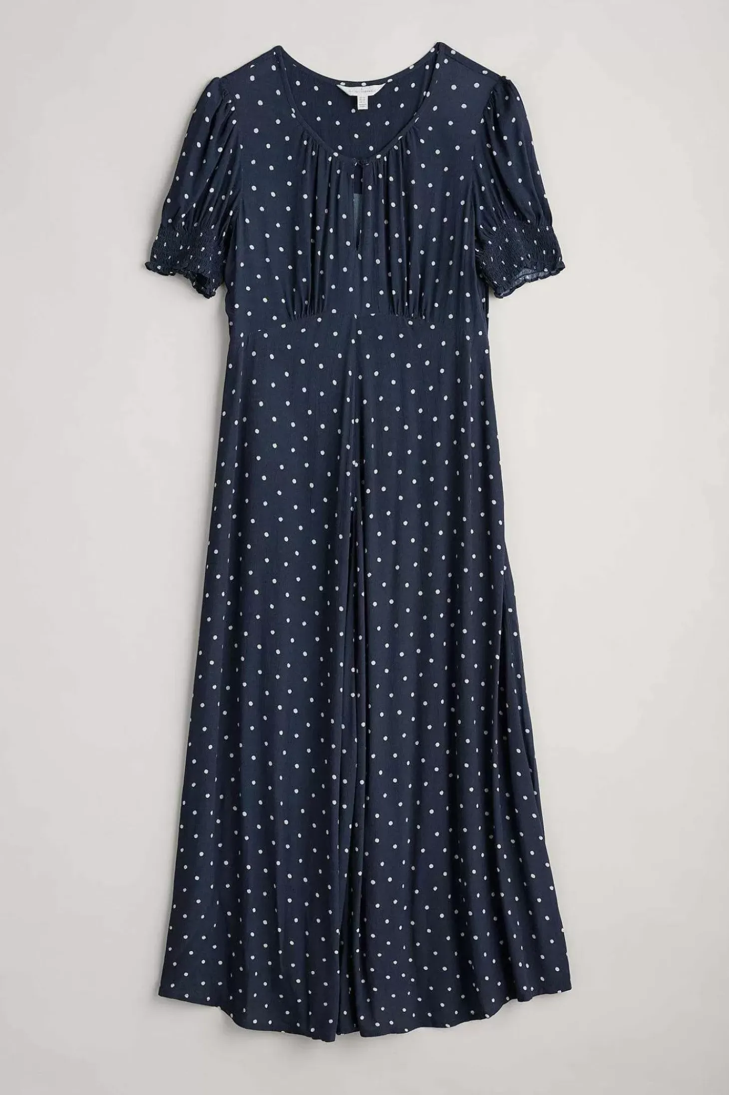 Marsh Violet Short Sleeve Empire Line Dress