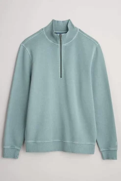 Men's Wood Moss Quarter Zip Sweatshirt