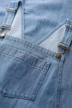 Porthallow Cove Wide Leg Denim Dungaree