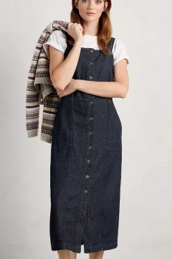 River Rock Midi Pinafore Dress