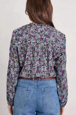 Sea Flow Printed Top