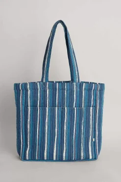 Singing Water Quilted Tote Bag
