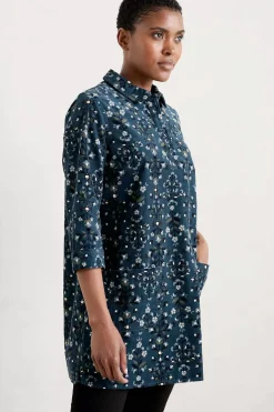 Sky Sketch Needlecord Tunic