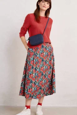 Swallow Hill Printed A-Line Skirt