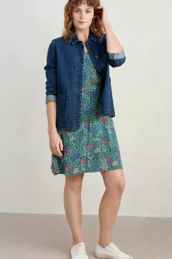 Wilsey Empire Line Flared Sleeve Dress