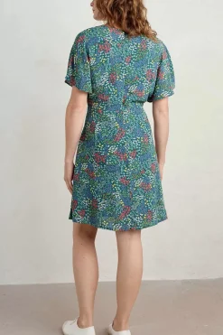 Wilsey Empire Line Flared Sleeve Dress