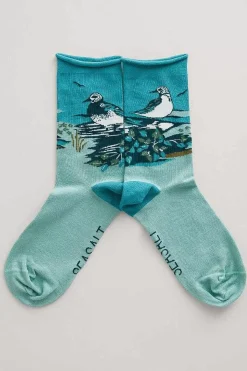 Women's Postcard Organic Cotton Socks