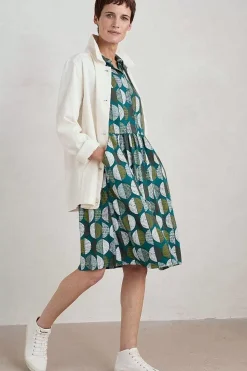 Wood Rush Short Sleeve Jersey Dress